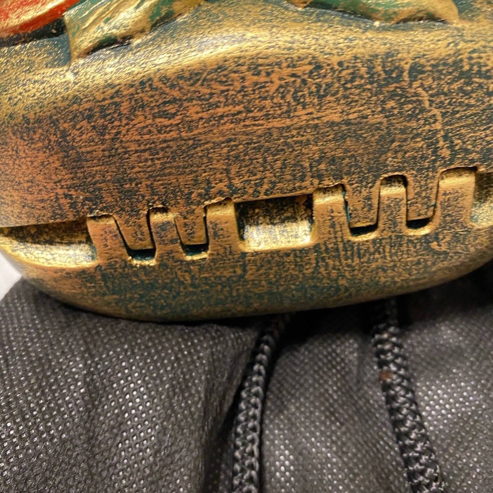 Timmy Woods 'Pointsettia' Acacia Wood Art Purse/Minaudiere W/Dust Cover - Picture 6 of 8